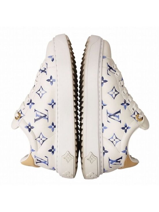 Louis Vuitton Time Out Sneakers Monogram Shoes Notical 1 Ahooc Blue 25SS - Picture 5 of 10